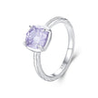 925 Sterling Silver Ring with Pavé Setting CZ, Size 6.0
