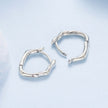 925 Sterling Silver Earrings with Oxidized Finish - 1.4x0.2cm for Women