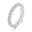 925 Sterling Silver 3mm Moissanite Ring for Women Size 6