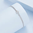 925 Sterling Silver & Plated White Gold Bracelet for Women