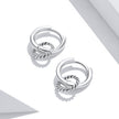 925 Sterling Silver & Oxidized Silver Earrings for Women