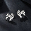 925 Sterling Silver Moissanite Earrings 0.3 cm for Women