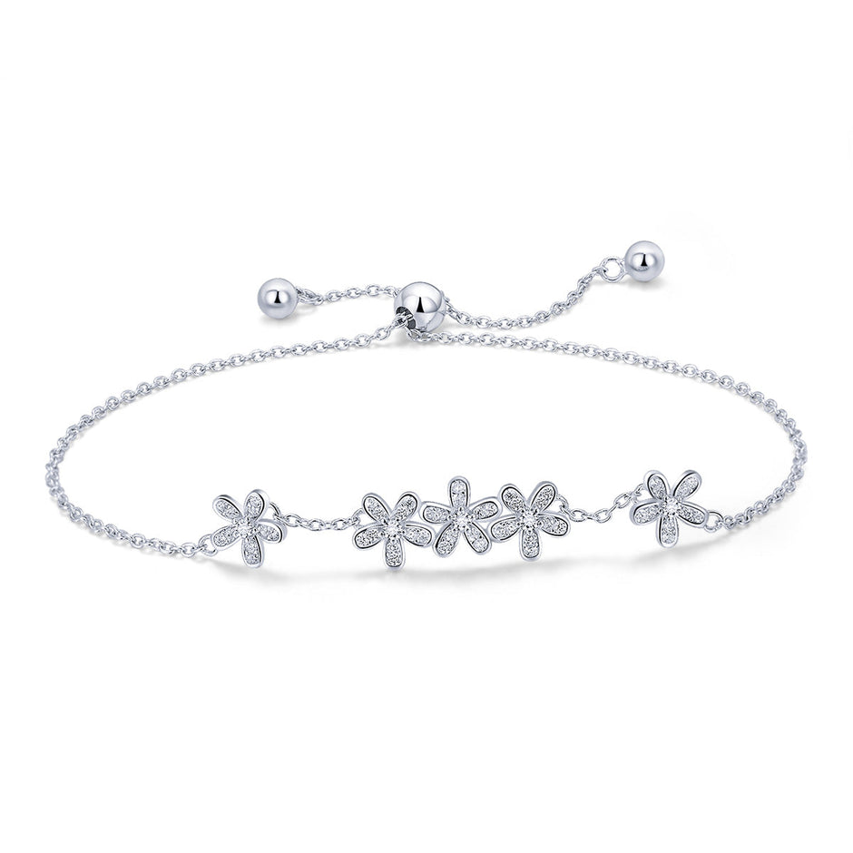 925 Sterling Silver Bracelet 22cm for Women