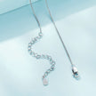 925 Sterling Silver Necklace with Pavé Setting CZ 21*16mm Pendant