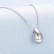 925 Sterling Silver White Gold Plated Necklace 40+5cm Length for Women