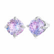 925 Sterling Silver Earrings with Pavé Setting CZ and Oxidized Finish