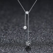 925 Sterling Silver Necklace 42CM Length with 9.5CM Pendant for Women