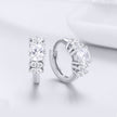 925 Sterling Silver Earrings with Pavé Setting and CZ Stone for Women