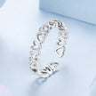 925 Sterling Silver Oxidized Silver 0.4cm Wide Ring