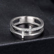 925 Sterling Silver Moissanite Engagement Ring for Women Size 6