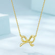 925 Sterling Silver Plated White Gold 40+5cm Adjustable Necklace for Women