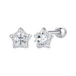 925 Sterling Silver Moissanite Stud Earrings 5mm for Women