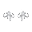 925 Sterling Silver Earrings with Pavé Setting & Oxidized Finish