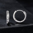 925 Sterling Silver Moissanite Earrings for Women - White Gold Plated