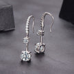 925 Sterling Silver Moissanite 1.00 Carat Earrings for Women
