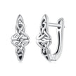 925 Sterling Silver Oxidized Silver Hoop Earrings 1.4*0.5cm for Women