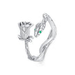 925 Sterling Silver 2mm Pave Setting CZ Ring