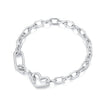 925 Sterling Silver Plated 190mm Bracelet for Women