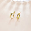 925 Sterling Silver Plated Platinum CZ Earrings for Women
