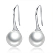 925 Sterling Silver Genuine Shell Pearl Earrings for Women