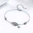 925 Sterling Silver Bracelet 21cm Long with 1.0*1.7cm Charms for Women