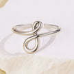 925 Sterling Silver Oxidized Silver 0.16 cm Ring