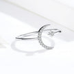 925 Sterling Silver Ring with Pavé Setting CZ