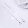925 Sterling Silver Plated Platinum Pavé Setting CZ Earrings for Women