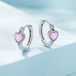 925 Sterling Silver Translucent Opal Earrings for Women