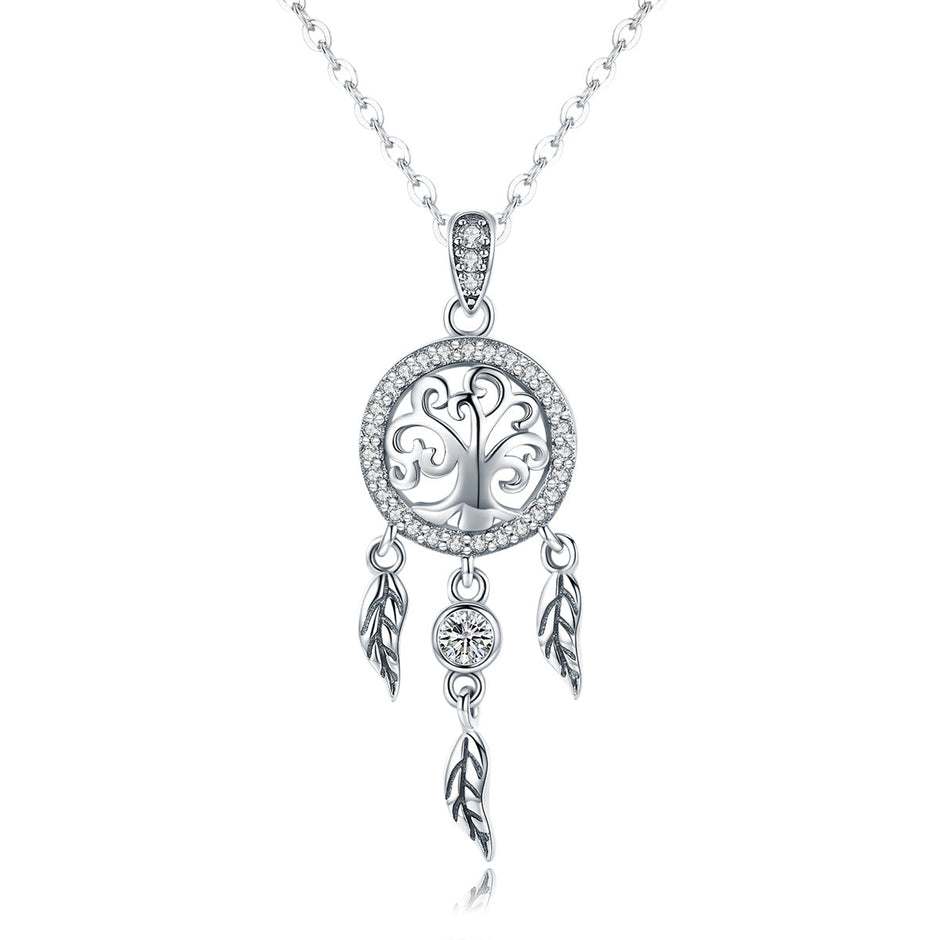 925 Sterling Silver Necklace 36-45cm with Pendant for Women