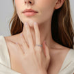 925 Sterling Silver Ring for Women - Style E, 0.4cm Width
