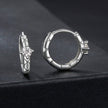 925 Sterling Silver Moissanite Earrings 1.3cm for Women