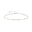 925 Sterling Silver White Gold Plated Shell Pearl Bracelet 16+6cm for Women
