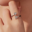 925 Sterling Silver White Gold Plated Pavé CZ Rings for Women