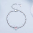 S925 Sterling Silver Pavé CZ Plated Bracelet for Women