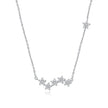 925 Sterling Silver Plated Platinum 45cm Pavé Setting CZ Necklace for Women