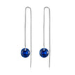 925 Sterling Silver Earrings with 0.8cm Main Stone and CZ for Women