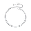 925 Sterling Silver 15+6cm White Gold Plated Bracelet for Women