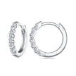 925 Sterling Silver 2.0mm Moissanite Earrings for Women