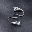 925 Sterling Silver Moissanite 1ct Earrings for Women