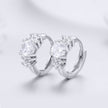 925 Sterling Silver Earrings with Pavé Setting and CZ Stone for Women