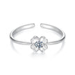 925 Sterling Silver Moissanite Ring Size E for Women