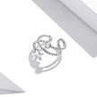 925 Sterling Silver Oxidized Silver Pavé Setting CZ Earrings