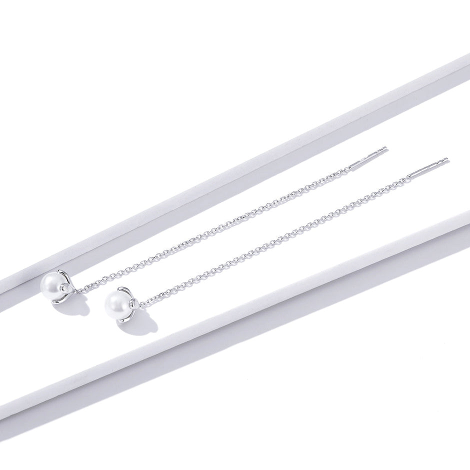 925 Sterling Silver Earrings with Quality Shell Pearl