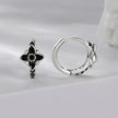 925 Sterling Silver Enamel and CZ Earrings for Women
