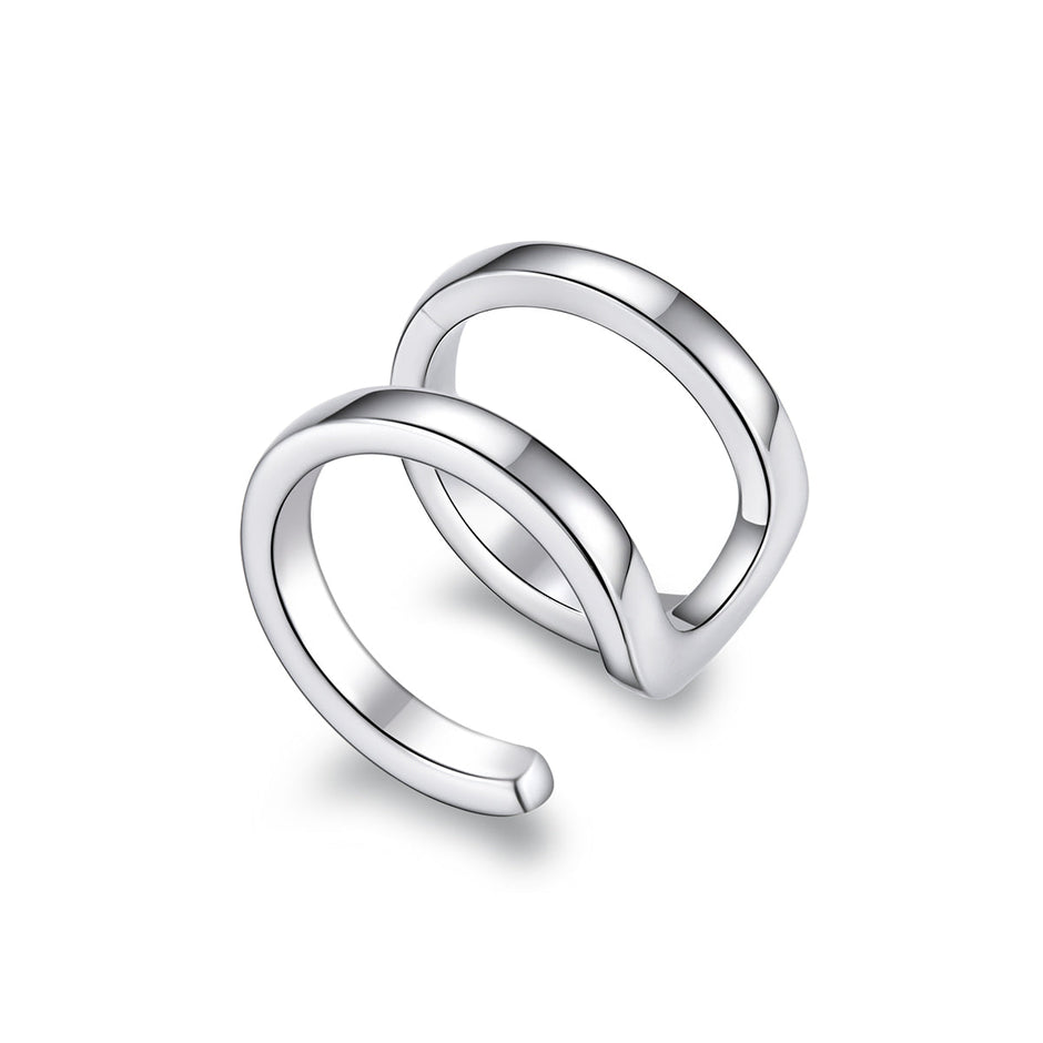 925 Sterling Silver Earrings 1.2*0.8cm with Platinum Plating for Women