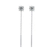 925 Sterling Silver 4.0 Carat Moissanite Earrings for Women