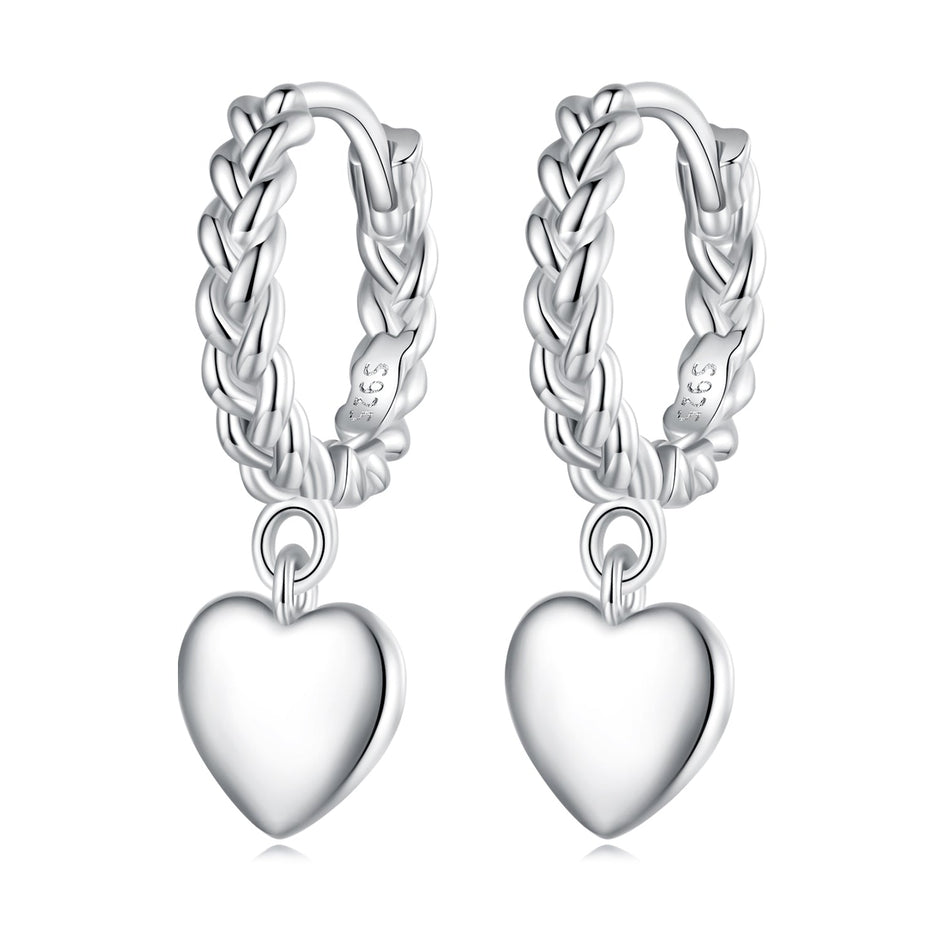 S925 Sterling Silver Earrings for Women with Platinum Plating