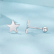 925 Sterling Silver Earrings 0.7cm