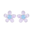 925 Sterling Silver Opal 8mm Earrings for Women